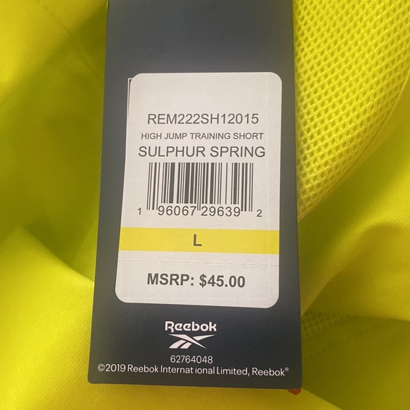 REEBOK training mens shorts NWT LARGE - Picture 8 of 8